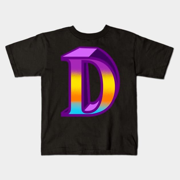 Top 10 best personalised gifts 2022  - Letter D ,personalised,personalized with pattern Kids T-Shirt by Artonmytee